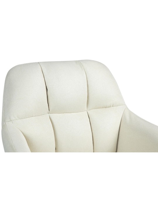 Tabouret de bar Natoma tissu, crème Tabouret de bar Natoma tissu, crème