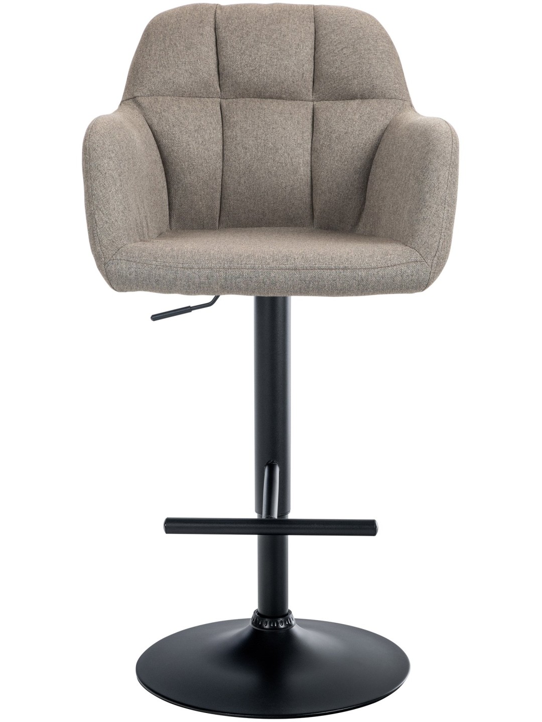 Tabouret de bar Natoma tissu, taupe