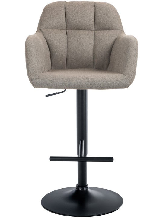 Tabouret de bar Natoma tissu, taupe