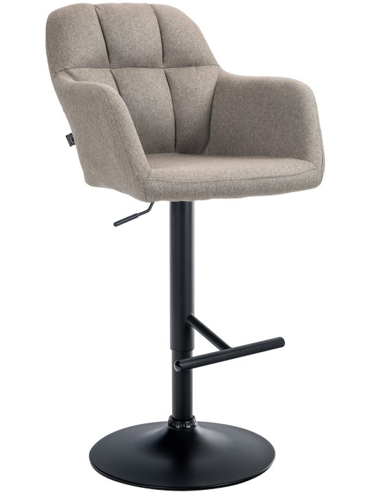 Tabouret de bar Natoma tissu, taupe