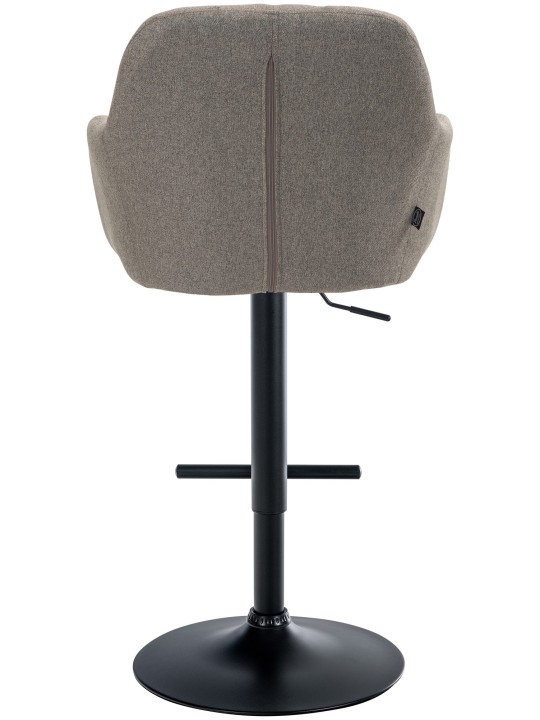 Tabouret de bar Natoma tissu, taupe