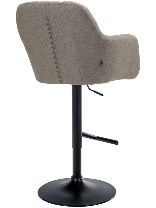Tabouret de bar Natoma tissu, taupe