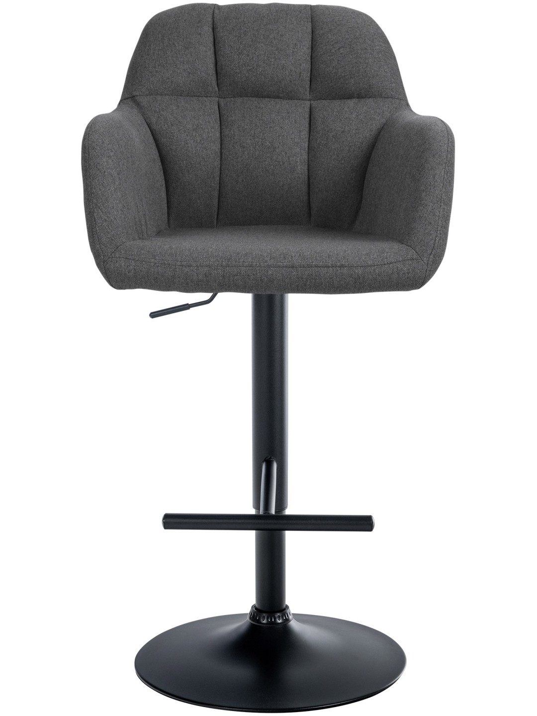 Tabouret de bar Natoma tissu, gris foncé