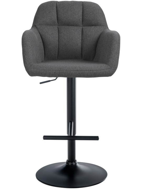 Tabouret de bar Natoma tissu, gris foncé Tabouret de bar Natoma tissu, gris foncé