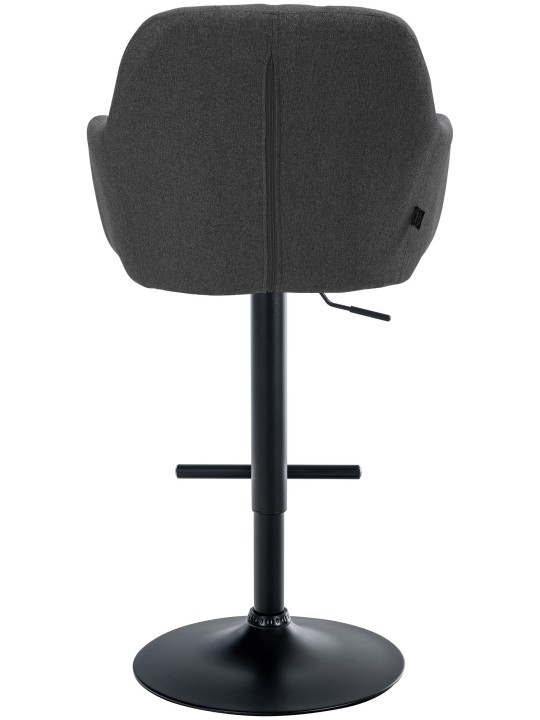 Tabouret de bar Natoma tissu, gris foncé Tabouret de bar Natoma tissu, gris foncé