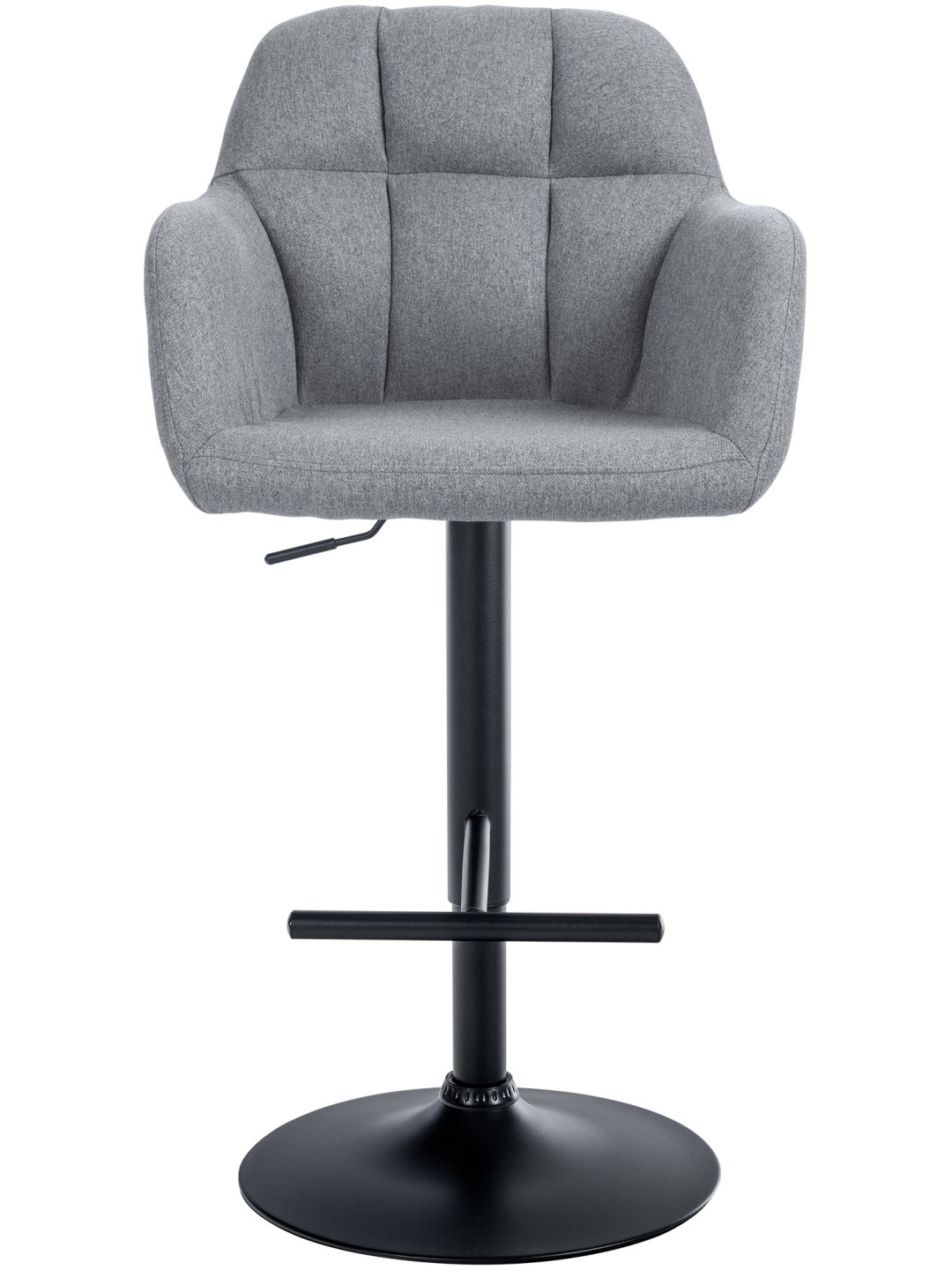 Tabouret de bar Natoma tissu, gris