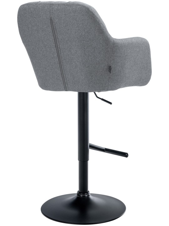 Tabouret de bar Natoma tissu, gris