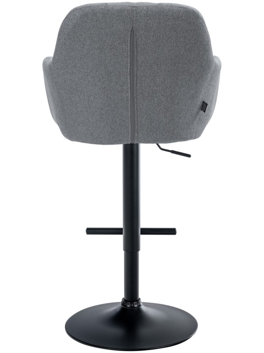 Tabouret de bar Natoma tissu, gris