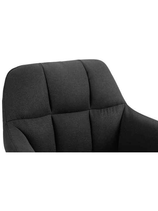 Tabouret de bar Natoma tissu, noir