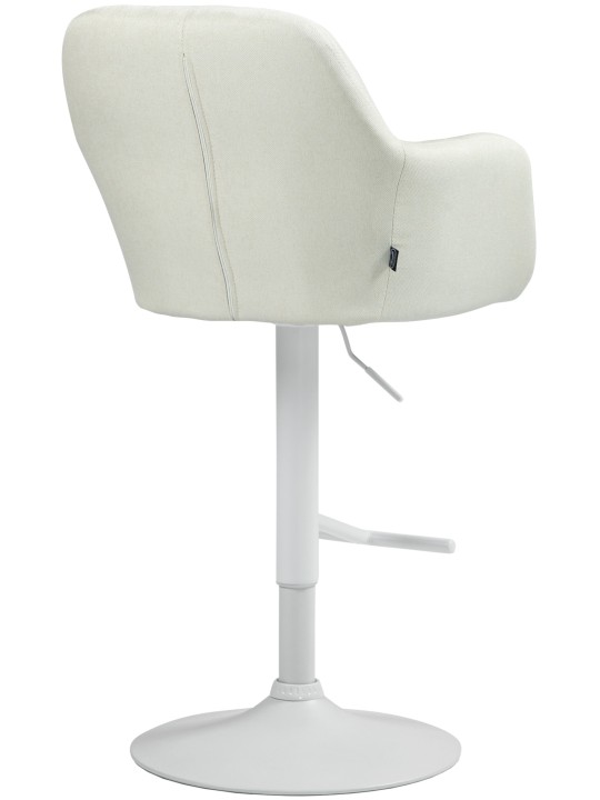 Tabouret de bar Natoma tissu, crème