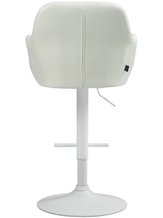 Tabouret de bar Natoma tissu, crème