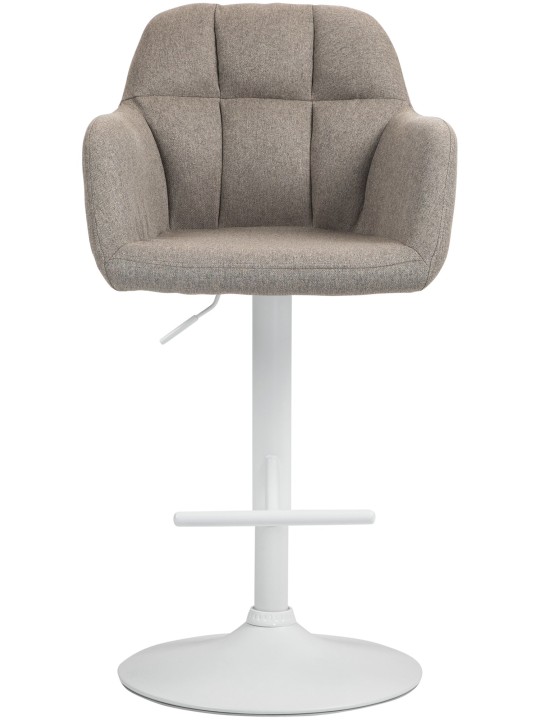 Tabouret de bar Natoma tissu, taupe