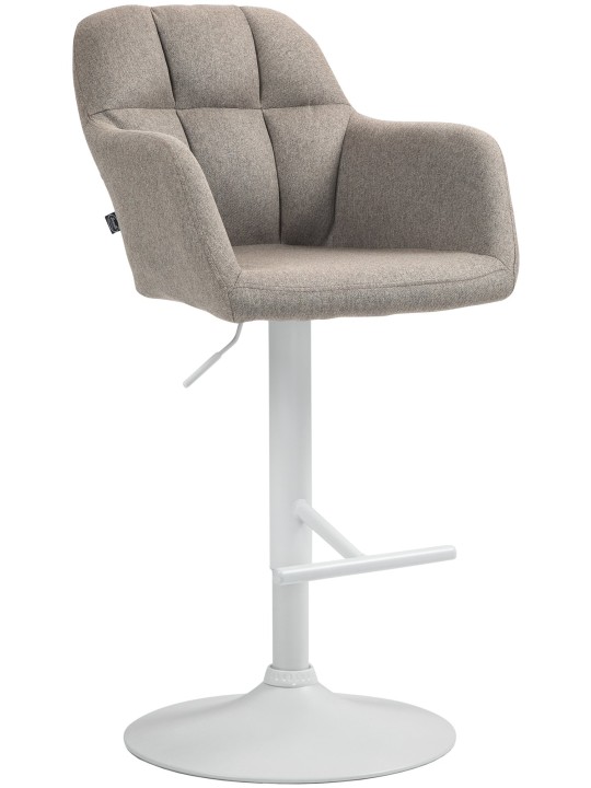 Tabouret de bar Natoma tissu, taupe