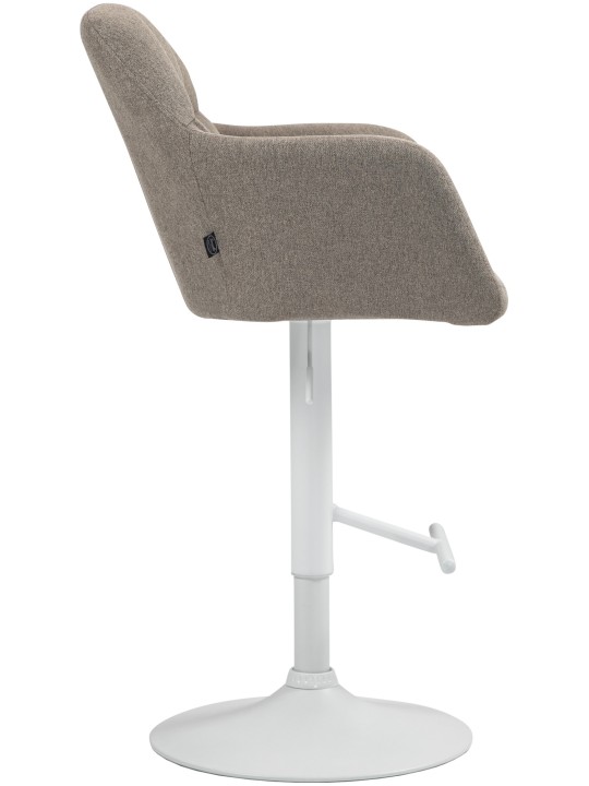 Tabouret de bar Natoma tissu, taupe