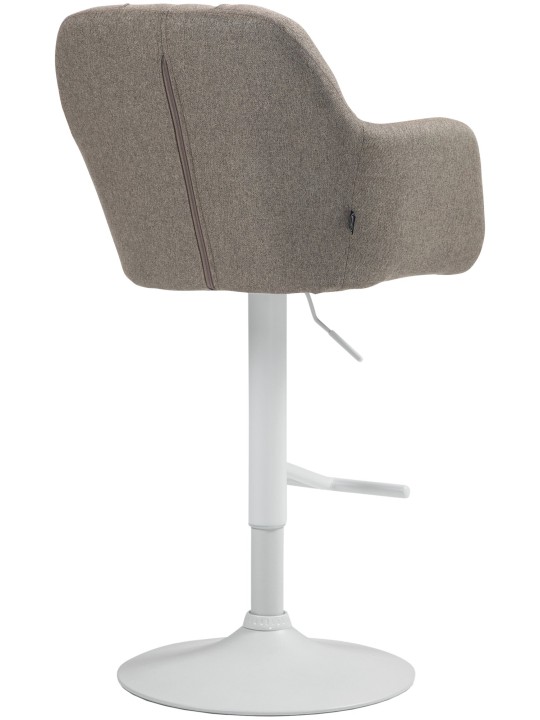 Tabouret de bar Natoma tissu, taupe