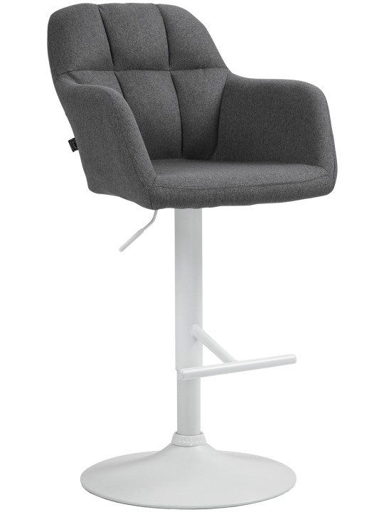 Tabouret de bar Natoma tissu, gris foncé