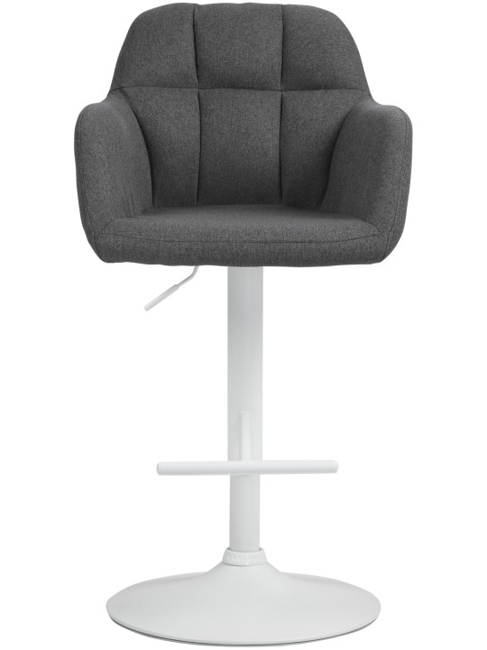 Tabouret de bar Natoma tissu, gris foncé