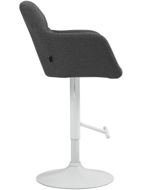 Tabouret de bar Natoma tissu, gris foncé
