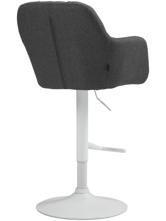 Tabouret de bar Natoma tissu, gris foncé
