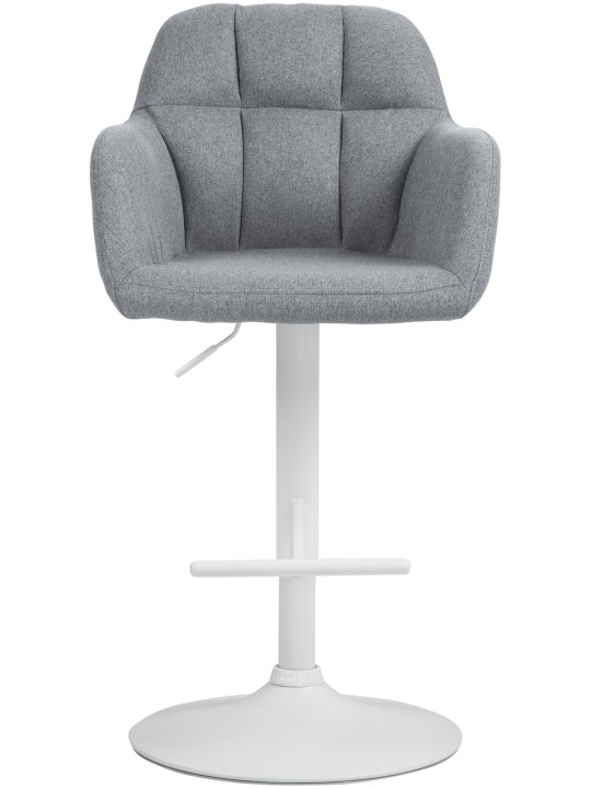 Tabouret de bar Natoma tissu, gris