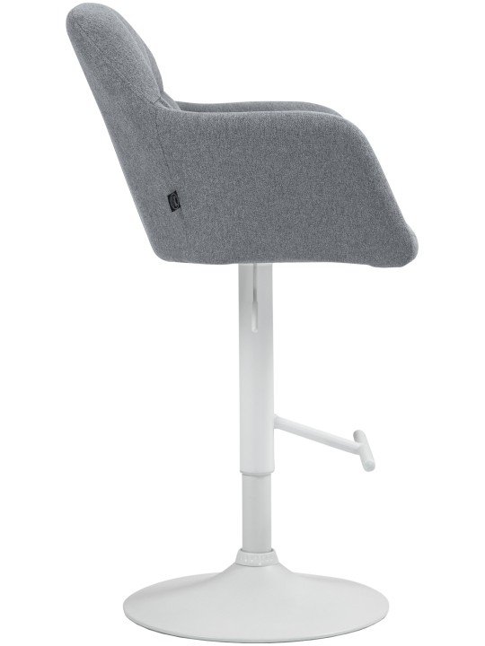 Tabouret de bar Natoma tissu, gris