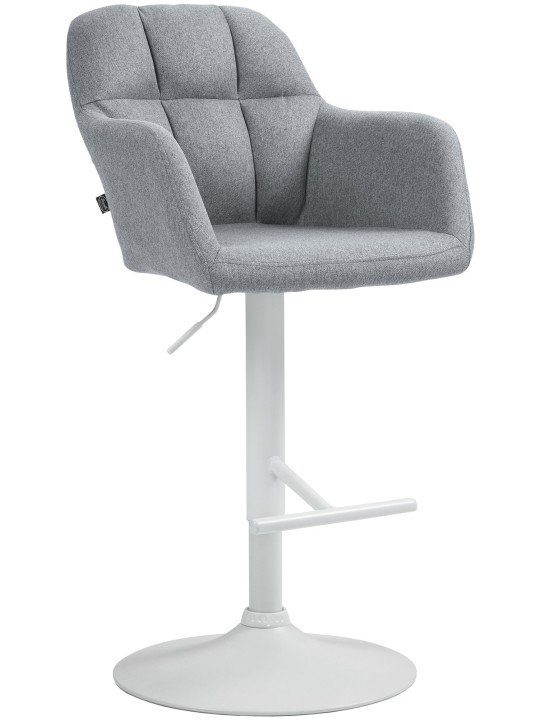 Tabouret de bar Natoma tissu, gris