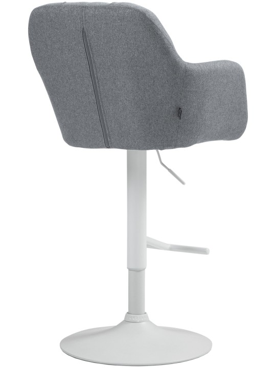 Tabouret de bar Natoma tissu, gris