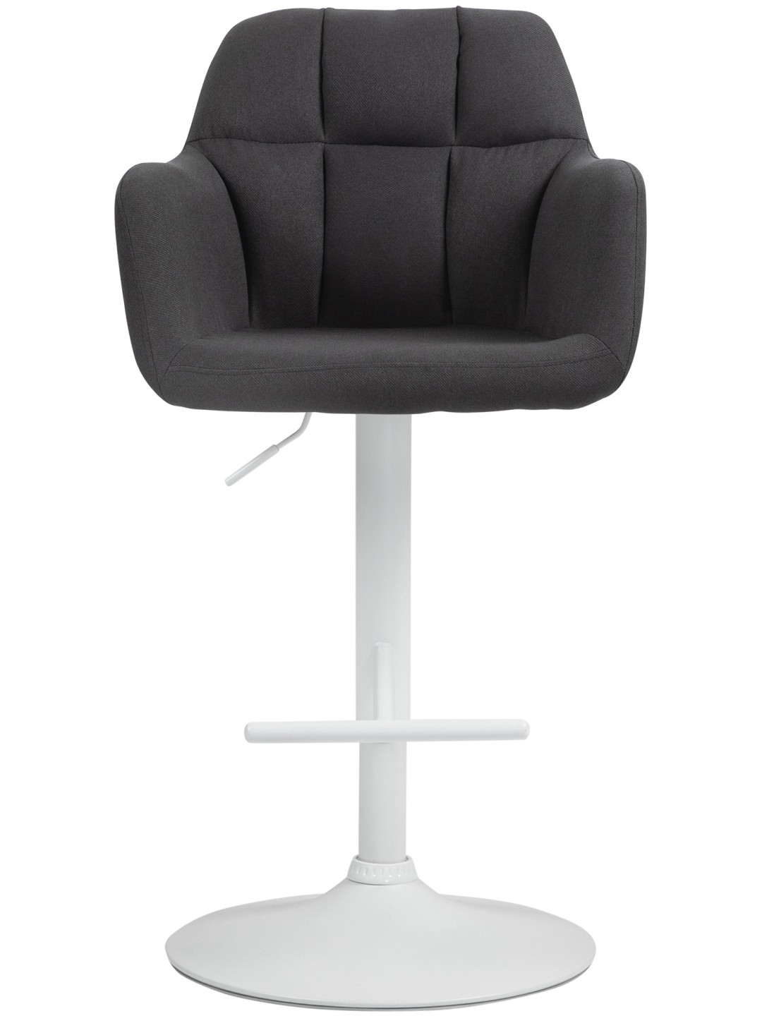 Tabouret de bar Natoma tissu, noir
