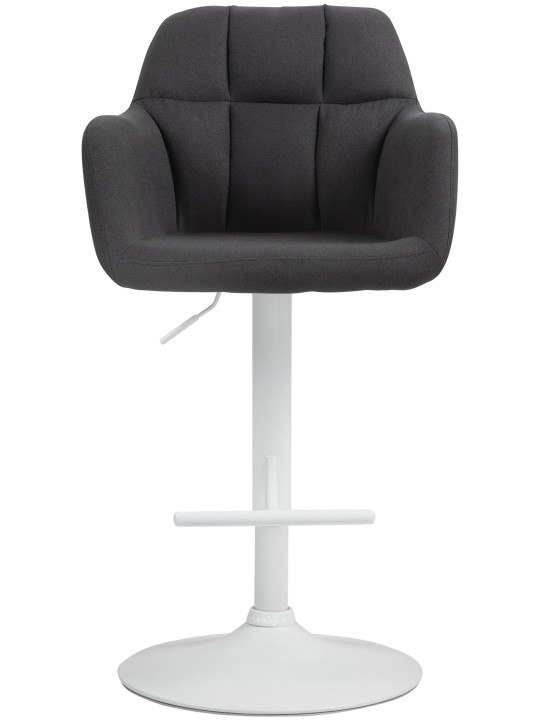 Tabouret de bar Natoma tissu, noir