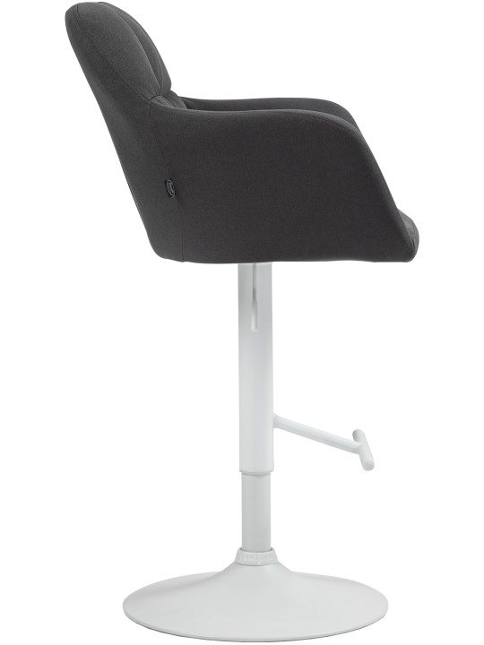 Tabouret de bar Natoma tissu, noir