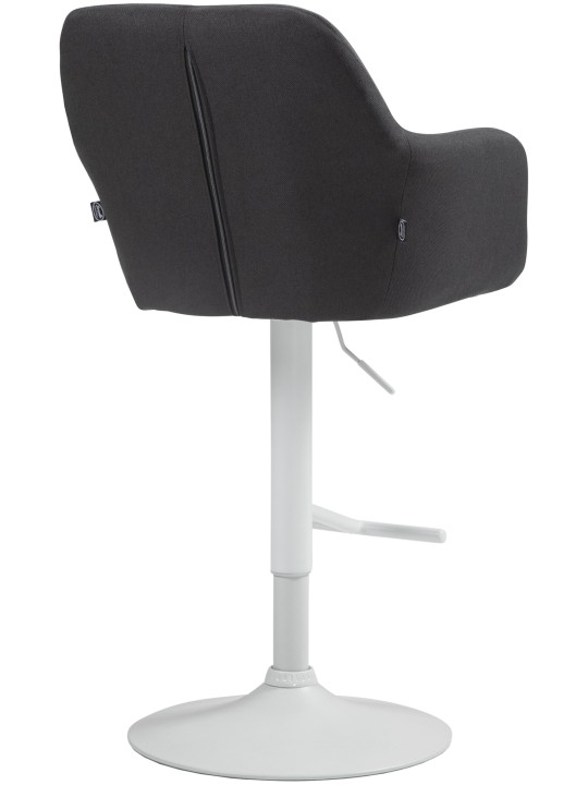 Tabouret de bar Natoma tissu, noir