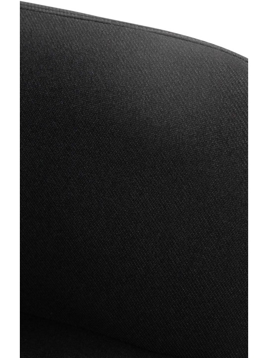Tabouret de bar Natoma tissu, noir