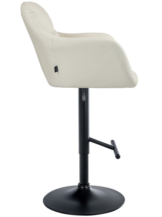 Tabouret de bar Natoma simili cuir, crème Tabouret de bar Natoma simili cuir, crème