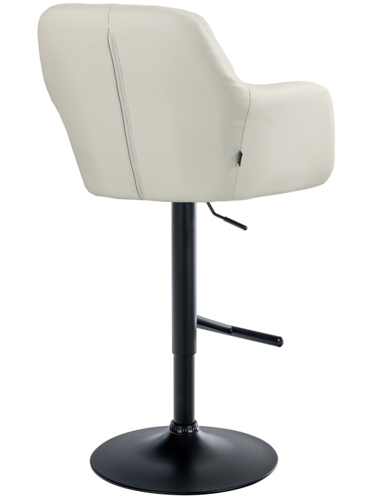 Tabouret de bar Natoma simili cuir, crème Tabouret de bar Natoma simili cuir, crème