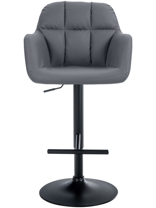 Tabouret de bar Natoma simili cuir, gris Tabouret de bar Natoma simili cuir, gris