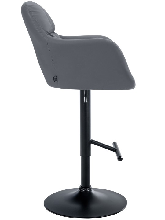 Tabouret de bar Natoma simili cuir, gris Tabouret de bar Natoma simili cuir, gris