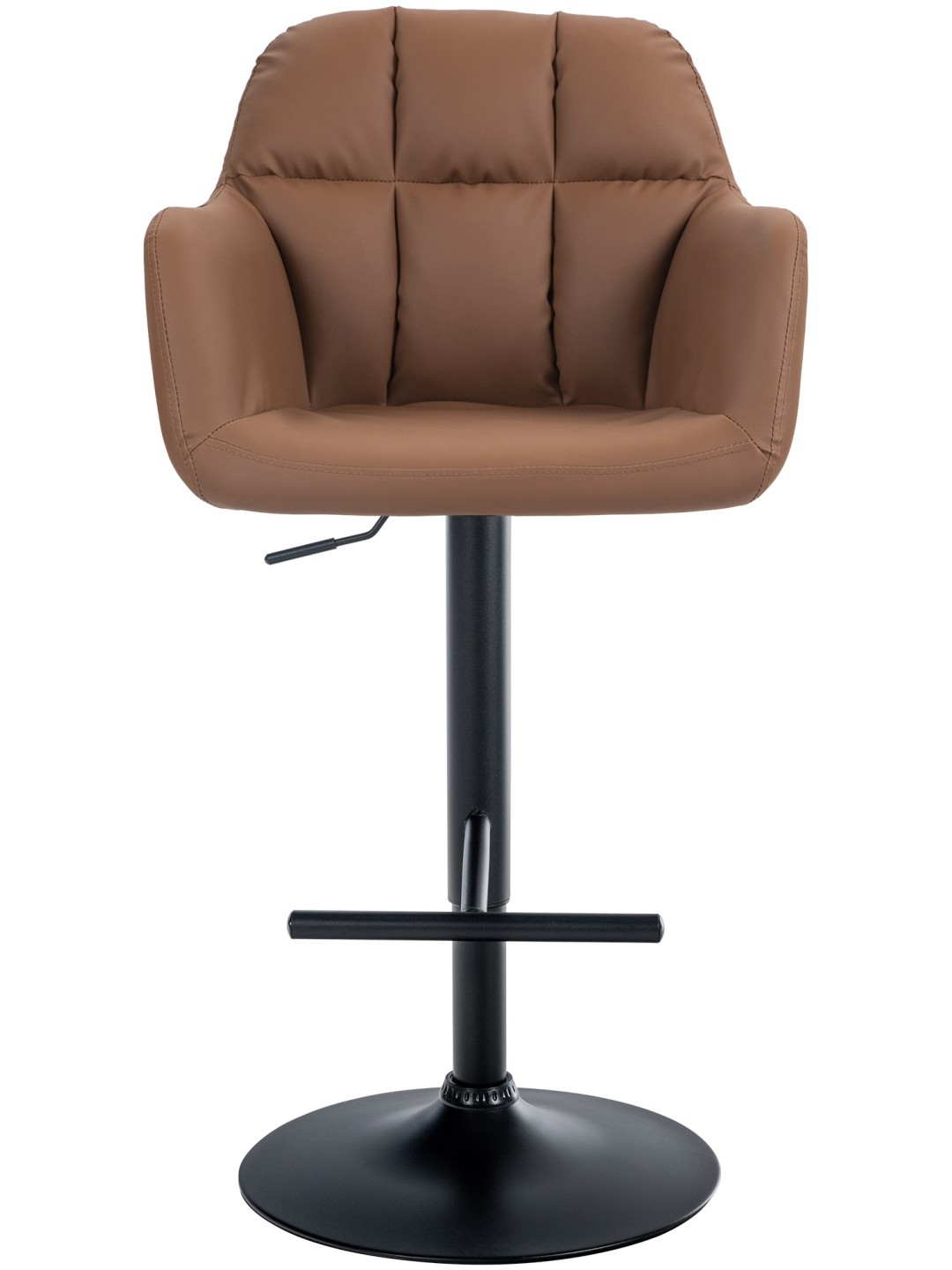 Tabouret de bar Natoma simili cuir, brun clair