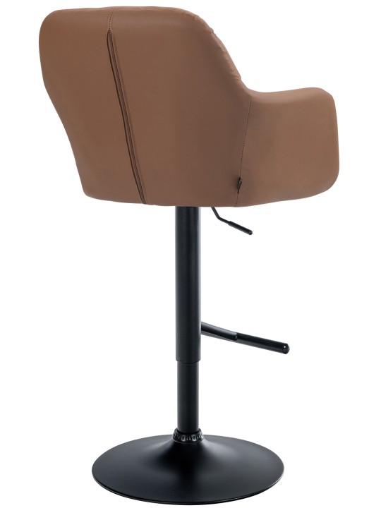 Tabouret de bar Natoma simili cuir, brun clair