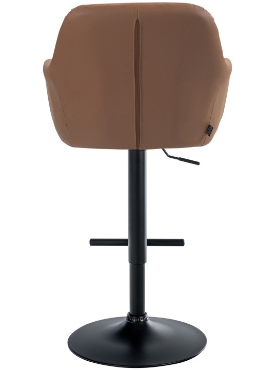 Tabouret de bar Natoma simili cuir, brun clair