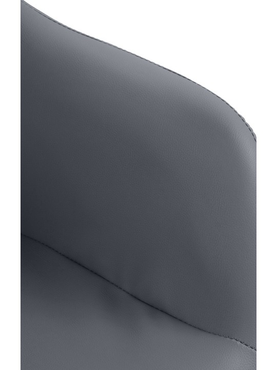 Tabouret de bar Natoma simili cuir, gris