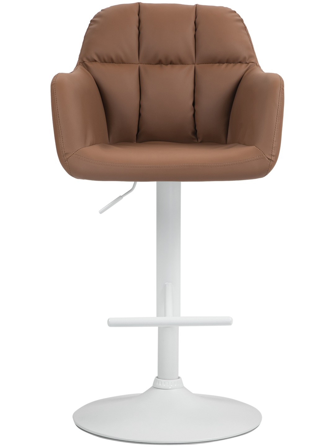 Tabouret de bar Natoma simili cuir, brun clair