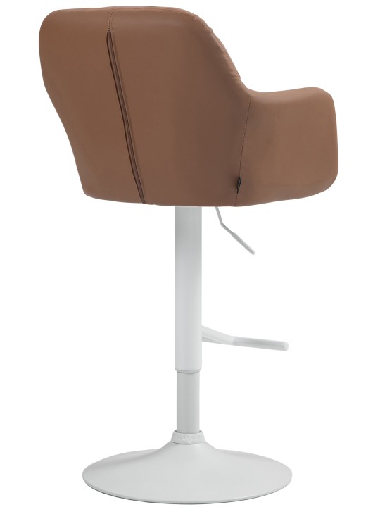 Tabouret de bar Natoma simili cuir, brun clair