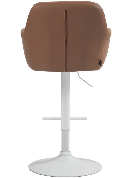 Tabouret de bar Natoma simili cuir, brun clair
