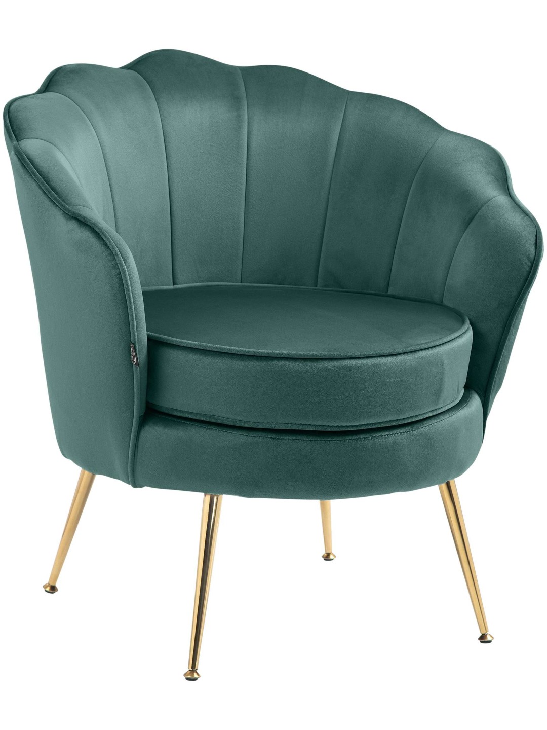 Chaise Rosita velours, vert