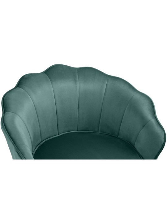 Chaise Rosita velours, vert