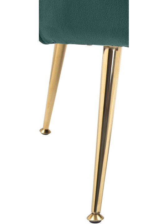 Chaise Rosita velours, vert