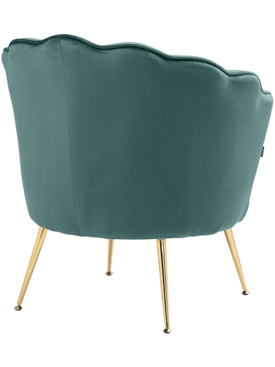 Chaise Rosita velours, vert
