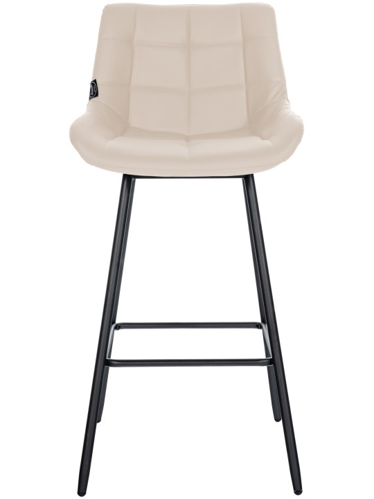 Tabouret de bar Weston simili cuir, crème Tabouret de bar Weston simili cuir, crème