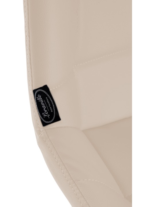 Tabouret de bar Weston simili cuir, crème Tabouret de bar Weston simili cuir, crème