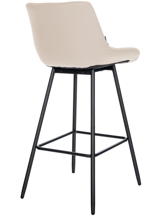Tabouret de bar Weston simili cuir, crème Tabouret de bar Weston simili cuir, crème
